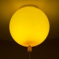 GLOBOSTAR® BALLOON  Παιδικό Φωτιστικό Οροφής με Ντουί 1 x E27 AC 220-240V IP20 - Κίτρινο - Μ30 x Π30 x Υ33cm