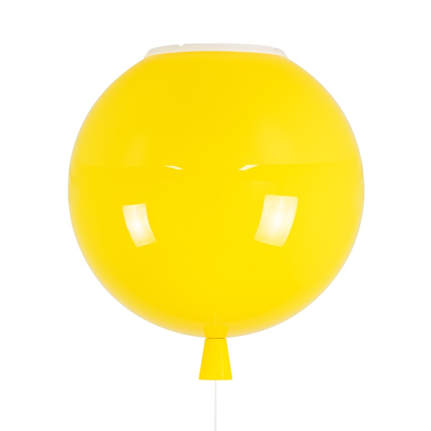 GLOBOSTAR® BALLOON  Παιδικό Φωτιστικό Οροφής με Ντουί 1 x E27 AC 220-240V IP20 - Κίτρινο - Μ30 x Π30 x Υ33cm