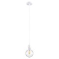 GLOBOSTAR® HANNA  Boho Κρεμαστό Φωτιστικό Οροφής με Ντουί 1 x E27 AC 220-240V IP20 - Μπεζ & Λευκό - Μ4 x Π4 x Υ110cm