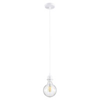 GLOBOSTAR® HANNA  Boho Κρεμαστό Φωτιστικό Οροφής με Ντουί 1 x E27 AC 220-240V IP20 - Μπεζ & Λευκό - Μ4 x Π4 x Υ110cm