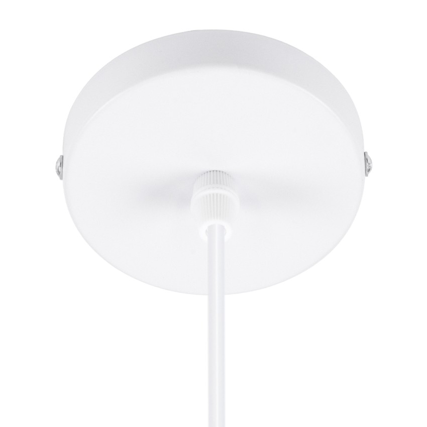 GLOBOSTAR® HANNA  Boho Κρεμαστό Φωτιστικό Οροφής με Ντουί 1 x E27 AC 220-240V IP20 - Μπεζ & Λευκό - Μ4 x Π4 x Υ110cm