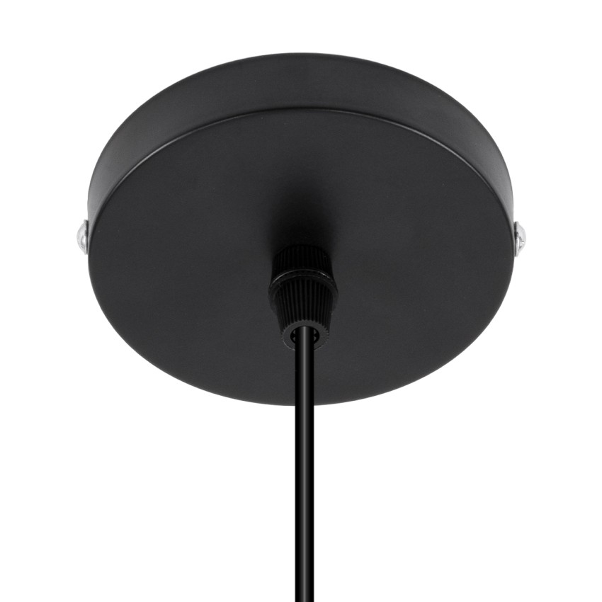 GLOBOSTAR® HANNA  Μοντέρνο Φωτιστικό Οροφής με Ντουί 1 x E27 AC 220-240V IP20 - Μαύρο - Μ4 x Π4 x Υ110cm