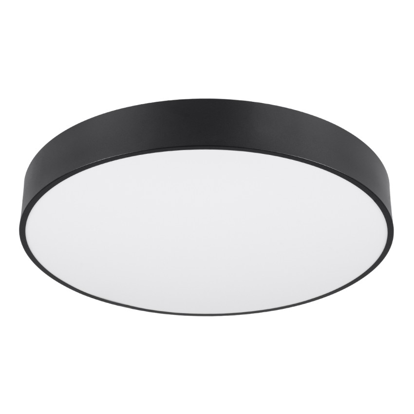 GLOBOSTAR® BURTON  Μοντέρνο Κρεμαστό Φωτιστικό Οροφής LED 75W 8625lm 120° AC 220-240V IP20 Ρυθμιζόμενο Λευκό CCT με Χειριστήριο από 2700K έως 6000K Dimmable - Lumileds SMD Chip - Μαύρο Ματ - Μ60 x Π60 x Υ8cm