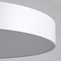 GLOBOSTAR® BURTON  Μοντέρνο Κρεμαστό Φωτιστικό Οροφής LED 75W 8625lm 120° AC 220-240V IP20 Ρυθμιζόμενο Λευκό CCT με Χειριστήριο από 2700K έως 6000K Dimmable - Lumileds SMD Chip - Λευκό Ματ - Μ60 x Π60 x Υ8cm