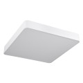 GLOBOSTAR® KAMALA  Μοντέρνο Κρεμαστό Φωτιστικό Οροφής LED 75W 8625lm 120° AC 220-240V IP20 Ρυθμιζόμενο Λευκό CCT με Χειριστήριο από 2700K έως 6000K Dimmable - Lumileds SMD Chip - Λευκό Ματ - Μ60 x Π60 x Υ8cm