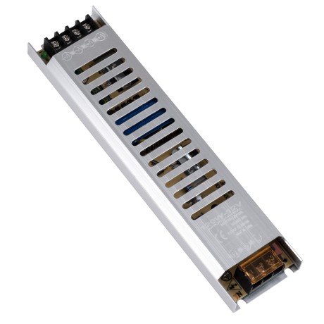 Μεταλλικό Τροφοδοτικό PELV Ultra Slim για Προϊόντα LED 120W 10A - AC 220-240V σε DC 12V - IP20 L22.5 x W5.4 x H2.1cm