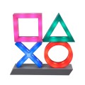 Επιτραπέζιο Διακοσμητικό Φωτιστικό LED 5W DC 5V Playstation Icons Light XL - Sound Activated - Καλώδιο Τροφοδοσίας USB - Πολύχρωμo με 3 Διαφορετικά Προγράμματα