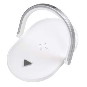 ECLIPSE  Μοντέρνο Επιτραπέζιο Φωτιστικό Πορτατίφ LED 15W 1200lm 180° AC 230V - με Ασύρματη Φόρτιση - Wireless Charger - Διακόπτη Αφής με 3 Εντάσεις Φωτισμού Φυσικό Λευκό 4500K Dimmable - Μ17 x Π13 x Υ10 - Λευκό