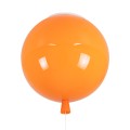 GLOBOSTAR® BALLOON  Παιδικό Φωτιστικό Οροφής με Ντουί 1 x E27 AC 220-240V IP20 - Πορτοκαλί - Μ30 x Π30 x Υ33cm