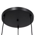 GLOBOSTAR® FIGURE  Παιδικό Κρεμαστό Φωτιστικό Οροφής με Ντουί 3 x E27 AC 220-240V IP20 - Μαύρο - Μ45 x Π45 x Υ40cm