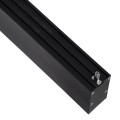 GLOBOSTAR® FELIX 61028-S Μοντέρνο Φωτιστικό Οροφής LED 54W 6500lm 120° AC 220-240V IP20 Ρυθμιζόμενο Λευκό CCT με Χειριστήριο από 2700K έως 6000K Dimmable - Lumileds SMD Chip - Μαύρο Ματ - Μ120 x Π3.5 x Υ7cm