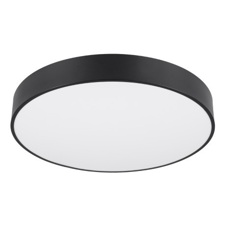 GLOBOSTAR® BURTON 61202-S Μοντέρνο Φωτιστικό Οροφής LED 75W 8625lm 120° AC 220-240V IP20 Ρυθμιζόμενο Λευκό CCT με Χειριστήριο από 2700K έως 6000K Dimmable - Lumileds SMD Chip - Μαύρο Ματ - Μ60 x Π60 x Υ8cm