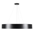 GLOBOSTAR® BURTON 61202-S Μοντέρνο Φωτιστικό Οροφής LED 75W 8625lm 120° AC 220-240V IP20 Ρυθμιζόμενο Λευκό CCT με Χειριστήριο από 2700K έως 6000K Dimmable - Lumileds SMD Chip - Μαύρο Ματ - Μ60 x Π60 x Υ8cm