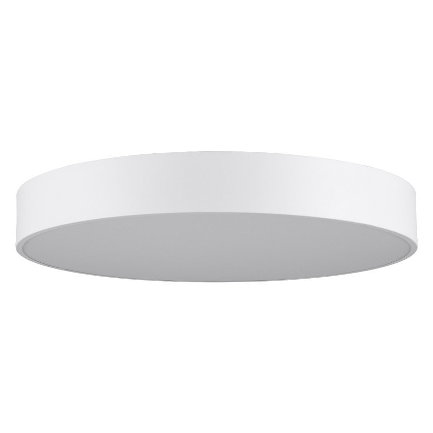 GLOBOSTAR® BURTON 61203-S Μοντέρνο Φωτιστικό Οροφής LED 75W 8625lm 120° AC 220-240V IP20 Ρυθμιζόμενο Λευκό CCT με Χειριστήριο από 2700K έως 6000K Dimmable - Lumileds SMD Chip - Λευκό Ματ - Μ60 x Π60 x Υ8cm