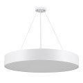 GLOBOSTAR® BURTON 61203-S Μοντέρνο Φωτιστικό Οροφής LED 75W 8625lm 120° AC 220-240V IP20 Ρυθμιζόμενο Λευκό CCT με Χειριστήριο από 2700K έως 6000K Dimmable - Lumileds SMD Chip - Λευκό Ματ - Μ60 x Π60 x Υ8cm