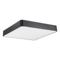 GLOBOSTAR® KAMALA 61208-S Μοντέρνο Φωτιστικό Οροφής LED 75W 8625lm 120° AC 220-240V IP20 Ρυθμιζόμενο Λευκό CCT με Χειριστήριο από 2700K έως 6000K Dimmable - Lumileds SMD Chip - Μαύρο Ματ - Μ60 x Π60 x Υ8cm