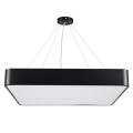 GLOBOSTAR® KAMALA 61208-S Μοντέρνο Φωτιστικό Οροφής LED 75W 8625lm 120° AC 220-240V IP20 Ρυθμιζόμενο Λευκό CCT με Χειριστήριο από 2700K έως 6000K Dimmable - Lumileds SMD Chip - Μαύρο Ματ - Μ60 x Π60 x Υ8cm