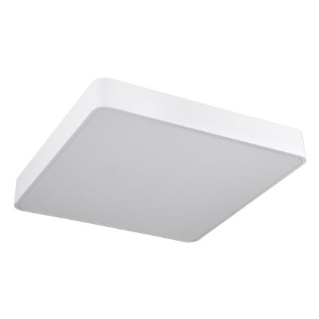 GLOBOSTAR® KAMALA 61209-S Μοντέρνο Φωτιστικό Οροφής LED 75W 8625lm 120° AC 220-240V IP20 Ρυθμιζόμενο Λευκό CCT με Χειριστήριο από 2700K έως 6000K Dimmable - Lumileds SMD Chip - Λευκό Ματ - Μ60 x Π60 x Υ8cm