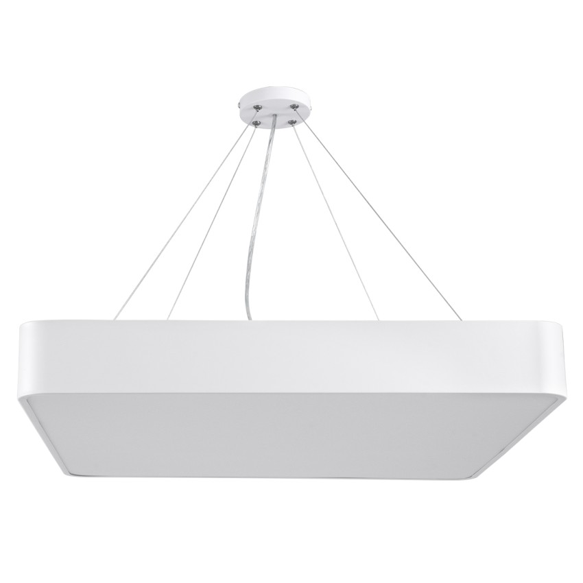 GLOBOSTAR® KAMALA 61209-S Μοντέρνο Φωτιστικό Οροφής LED 75W 8625lm 120° AC 220-240V IP20 Ρυθμιζόμενο Λευκό CCT με Χειριστήριο από 2700K έως 6000K Dimmable - Lumileds SMD Chip - Λευκό Ματ - Μ60 x Π60 x Υ8cm