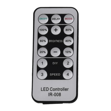 Single Color Dimmer με Ασύρματο Χειριστήριο IR - Μεταλλάκτης Τροφοδοσίας AC/DC 230V IP20 για OVALE 120° Degree Neon Flex LED Μονόχρωμη 2 Pin Max 1500W - Έως 100 Μέτρα