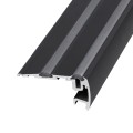 STAIR-PROFILE  Προφίλ Αλουμινίου - Βάση & Ψύκτρα Ταινίας LED με Μαύρο Φιμέ Κάλυμμα - Χρήση σε Σκαλοπάτια - Πατητό Κάλυμμα - Μαύρο - 3 Μέτρα - Μ300 x Π8 x Υ3.2cm