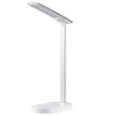 FIARIA  Μοντέρνο Επιτραπέζιο Φωτιστικό Πορτατίφ LED 5W 500lm 180° DC 5V - με Ασύρματη Φόρτιση - Wireless Charger - Διακόπτη Αφής - CCT Θερμό Λευκό 2700K - Φυσικό Λευκό 4500K - Ψυχρό Λευκό 6000K Dimmable - Μ25 x Π10.5 x Υ35.5 - Λευκό