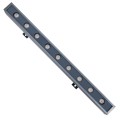 GLOBOSTAR® WASHERMARGO  Μπάρα Φωτισμού Wall Washer LED 9W 945lm 30° DC 24V Αδιάβροχο IP65 Ultra Θερμό Λευκό 2200K Dimmable - Bridgelux SMD Chip - Γκρι Ανθρακί - Μ50 x Π4 x Υ5cm