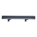 GLOBOSTAR® WASHERMARGO  Μπάρα Φωτισμού Wall Washer LED 9W 945lm 30° DC 24V Αδιάβροχο IP65 Ultra Θερμό Λευκό 2200K Dimmable - Bridgelux SMD Chip - Γκρι Ανθρακί - Μ50 x Π4 x Υ5cm
