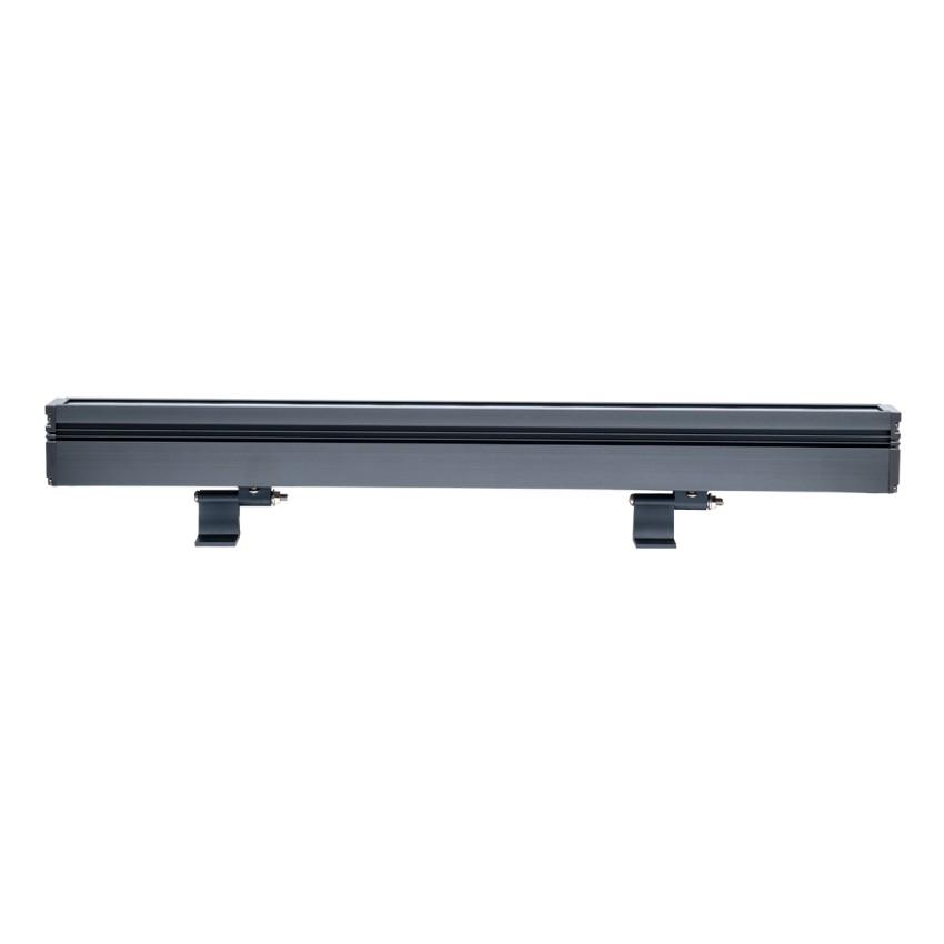 GLOBOSTAR® WASHERMARGO  Μπάρα Φωτισμού Wall Washer LED 9W 945lm 30° DC 24V Αδιάβροχο IP65 Ultra Θερμό Λευκό 2200K Dimmable - Bridgelux SMD Chip - Γκρι Ανθρακί - Μ50 x Π4 x Υ5cm