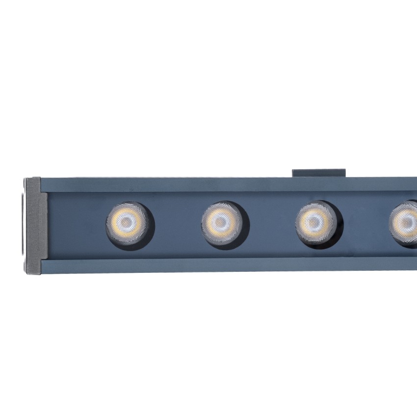 GLOBOSTAR® WASHER-NAIA  Μπάρα Φωτισμού Wall Washer LED 9W 1035lm 30° DC 24V Αδιάβροχο IP65 Φυσικό Λευκό 4500K Dimmable - Γκρι Ανθρακί - Μ50 x Π4 x Υ5cm