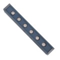 GLOBOSTAR® WASHERMARGO  Μπάρα Φωτισμού Wall Washer LED 6W 660lm 30° DC 24V Αδιάβροχο IP65 Θερμό Λευκό 2700Κ Dimmable - Bridgelux SMD Chip - Γκρι Ανθρακί - Μ30 x Π4 x Υ5cm