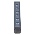 GLOBOSTAR® WASHERMARGO  Μπάρα Φωτισμού Wall Washer LED 6W 660lm 30° DC 24V Αδιάβροχο IP65 Θερμό Λευκό 2700Κ Dimmable - Bridgelux SMD Chip - Γκρι Ανθρακί - Μ30 x Π4 x Υ5cm