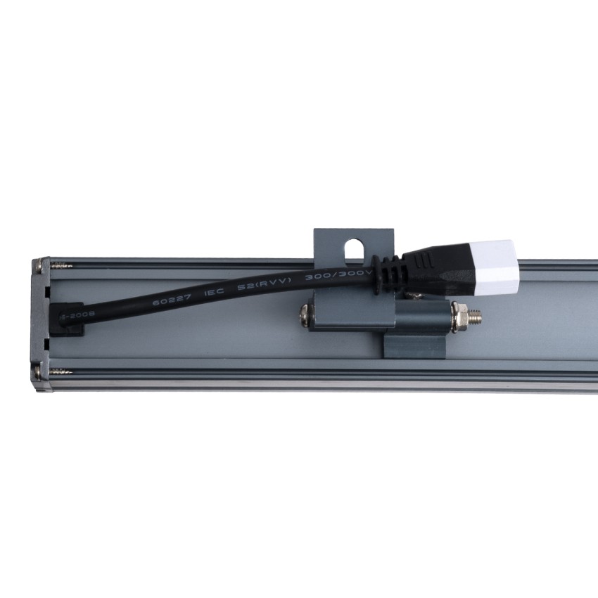 GLOBOSTAR® WASHERMARGO  Μπάρα Φωτισμού Wall Washer LED 6W 660lm 30° DC 24V Αδιάβροχο IP65 Θερμό Λευκό 2700Κ Dimmable - Bridgelux SMD Chip - Γκρι Ανθρακί - Μ30 x Π4 x Υ5cm