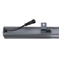GLOBOSTAR® WASHER-FAIA  Μπάρα Φωτισμού Wall Washer με Αντιθαμβωτική Γρίλια LED 36W 3780lm 30° DC 24V Αδιάβροχο IP65 Πολύχρωμο RGBW Dimmable DMX512 - Γκρι Ανθρακί - Μ100 x Π4 x Υ5cm