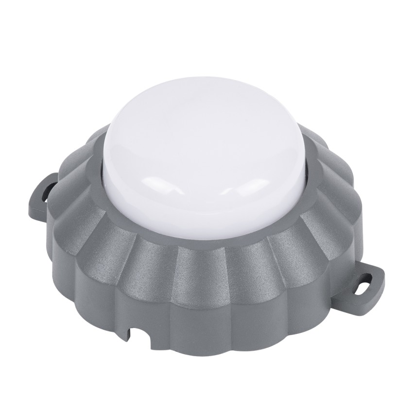 WALLLIGHT-MONA  Φωτιστικό Τοίχου - Απλίκα Point Light LED 6W 660lm 360° DC 24V Αδιάβροχο IP65 Φ11 x Υ6.5cm Θερμό Λευκό 3000K - Γκρι Ανθρακί