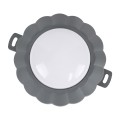 WALLLIGHT-MONA  Φωτιστικό Τοίχου - Απλίκα Point Light LED 6W 660lm 360° DC 24V Αδιάβροχο IP65 Φ11 x Υ6.5cm Θερμό Λευκό 3000K - Γκρι Ανθρακί