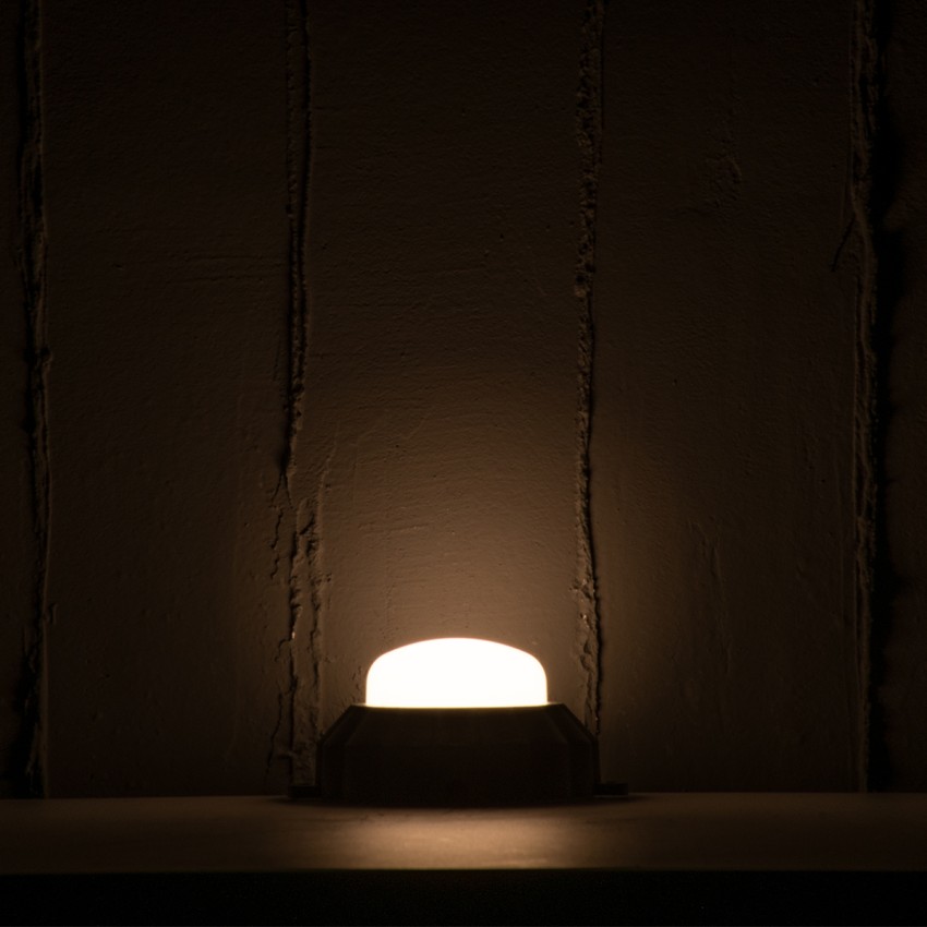 WALLLIGHT-MONA  Φωτιστικό Τοίχου - Απλίκα Point Light LED 6W 660lm 360° DC 24V Αδιάβροχο IP65 Φ11 x Υ6.5cm Θερμό Λευκό 3000K - Γκρι Ανθρακί