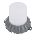 WALLLIGHT-MONA  Φωτιστικό Τοίχου - Απλίκα Point Light LED 12W 1320lm 360° DC 24V Αδιάβροχο IP65 Φ13 x Υ12.5cm Θερμό Λευκό 3000K - Γκρι Ανθρακί