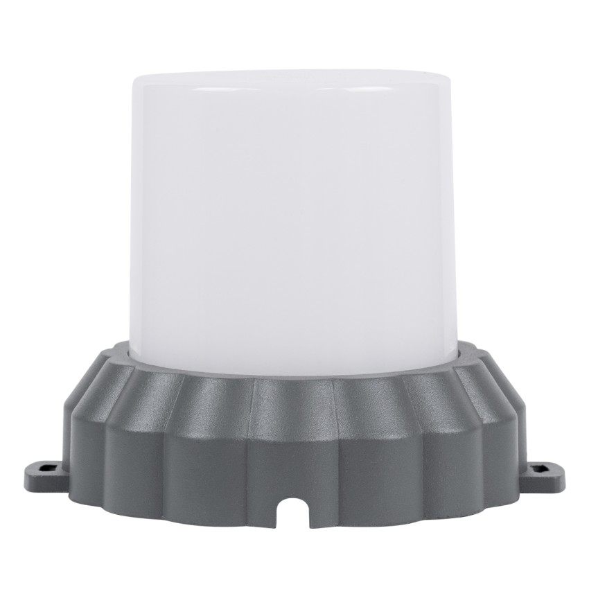 WALLLIGHT-MONA  Φωτιστικό Τοίχου - Απλίκα Point Light LED 12W 1320lm 360° DC 24V Αδιάβροχο IP65 Φ13 x Υ12.5cm Θερμό Λευκό 3000K - Γκρι Ανθρακί