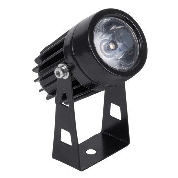 GLOBOSTAR® SPOTTOLA  Αρχιτεκτονικό Σποτ Φωτισμου LED 1W 110lm 10° DC 24V Αδιάβροχο IP65 Θερμό Λευκό 2700K Dimmable - Bridgelux SMD Chip - Γκρι Ανθρακί Ματ - Μ5 x Π5 x Υ9cm