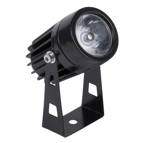 GLOBOSTAR® SPOTTOLA  Αρχιτεκτονικό Σποτ Φωτισμου LED 1W 110lm 10° DC 24V Αδιάβροχο IP65 Θερμό Λευκό 2700K Dimmable - Bridgelux SMD Chip - Γκρι Ανθρακί Ματ - Μ5 x Π5 x Υ9cm