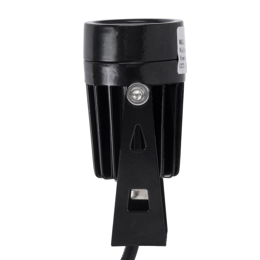 GLOBOSTAR® SPOTTOLA  Αρχιτεκτονικό Σποτ Φωτισμου LED 1W 110lm 10° DC 24V Αδιάβροχο IP65 Θερμό Λευκό 2700K Dimmable - Bridgelux SMD Chip - Γκρι Ανθρακί Ματ - Μ5 x Π5 x Υ9cm
