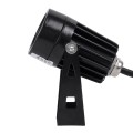 GLOBOSTAR® SPOTTOLA  Αρχιτεκτονικό Σποτ Φωτισμου LED 1W 110lm 10° DC 24V Αδιάβροχο IP65 Θερμό Λευκό 2700K Dimmable - Bridgelux SMD Chip - Γκρι Ανθρακί Ματ - Μ5 x Π5 x Υ9cm