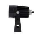 GLOBOSTAR® SPOTTOLA  Αρχιτεκτονικό Σποτ Φωτισμου LED 1W 110lm 10° DC 24V Αδιάβροχο IP65 Θερμό Λευκό 2700K Dimmable - Bridgelux SMD Chip - Γκρι Ανθρακί Ματ - Μ5 x Π5 x Υ9cm