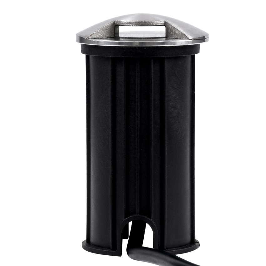 GLOBOSTAR® UNDERGROUNDRENA  Φωτιστικό Σκαλοπατιού / Διαδρόμου LED 1W 110lm 30° DC 24V Αδιάβροχο IP65 Θερμό Λευκό 2700K Dimmable - Bridgelux SMD Chip - Ανοξείδωτο Ατσάλι SS304 - Μ5 x Π5 x Υ9cm / Q4.2cm