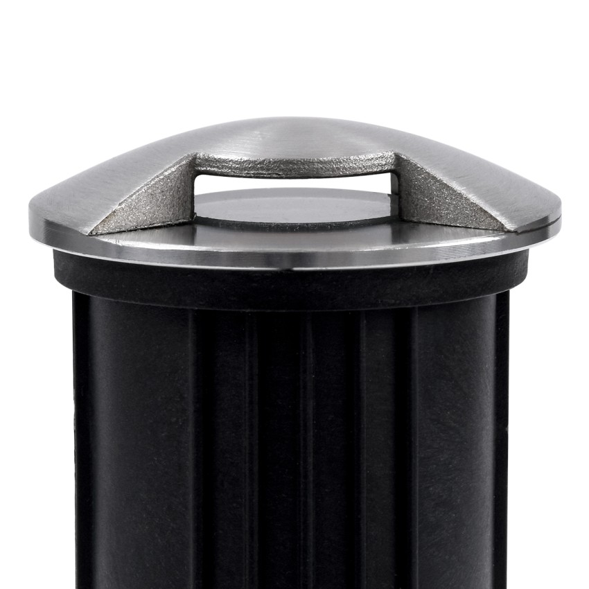 GLOBOSTAR® UNDERGROUNDRENA  Φωτιστικό Σκαλοπατιού / Διαδρόμου LED 1W 110lm 30° DC 24V Αδιάβροχο IP65 Θερμό Λευκό 2700K Dimmable - Bridgelux SMD Chip - Ανοξείδωτο Ατσάλι SS304 - Μ5 x Π5 x Υ9cm / Q4.2cm