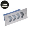 WALLLIGHT-ARINA  Χωνευτό Φωτιστικό Τοίχου LED 6W 690lm 120° DC 24V Αδιάβροχο IP67 Μ17 x Π7 x Υ5.5cm Φυσικό Λευκό 4500K - Ανοξείδωτο Ατσάλι