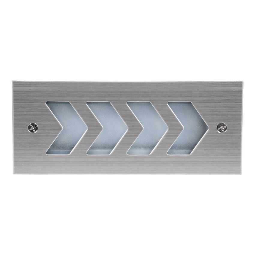 WALLLIGHT-ARINA  Χωνευτό Φωτιστικό Τοίχου LED 6W 690lm 120° DC 24V Αδιάβροχο IP67 Μ17 x Π7 x Υ5.5cm Φυσικό Λευκό 4500K - Ανοξείδωτο Ατσάλι