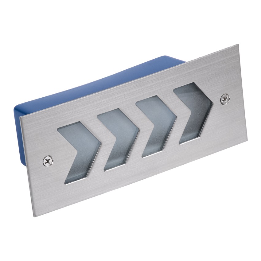 WALLLIGHT-ARINA  Χωνευτό Φωτιστικό Τοίχου LED 6W 720lm 120° DC 24V Αδιάβροχο IP67 Μ17 x Π7 x Υ5.5cm Ψυχρό Λευκό 6000K - Ανοξείδωτο Ατσάλι