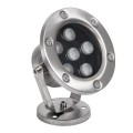 GLOBOSTAR® UNDERWATER-DINA  Υποβρύχιος Προβολέας Σποτ για Σιντριβάνια/Πισίνες LED 6W 660lm 30° DC 24V Αδιάβροχο IP68 Θερμό Λευκό 2700K Dimmable - Ανοξείδωτο Ατσάλι 304 - Μ12 x Π12 x Υ14cm